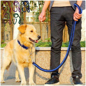 犬 中型犬 チョーカー 首輪 ペット リード ドッグ 編込み 大型犬 極太 小型犬