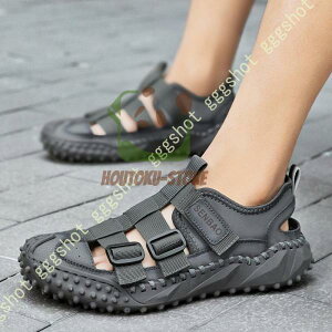 スポーツサンダル メンズ 水陸両用 通気 アウトドア 釣り ウォーキング サンダル メンズ 靴 黒 軽量 軽い メッシュ 通気 仕事 オフィス 運転 疲れない