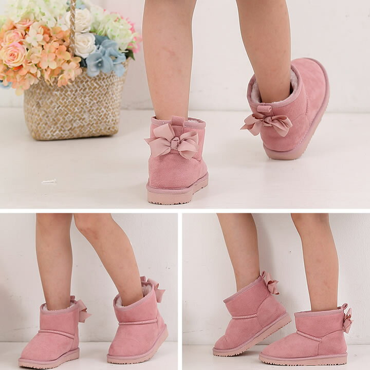 楽天市場 スーパーセール リボン付き ムートンブーツ ハーフ キッズ ブーツ 女の子 子供 ムートン ブーツ 無地 シンプル 全8色 14cm 15cm 16cm 17cm 18cm 19cm cm 21cm 22cm 23cm 秋 冬 靴 シューズ カジュアル プチプラ ジュニア おしゃれ 安い かわいい