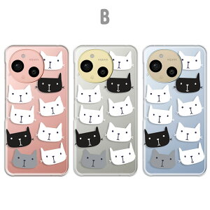 AQUOS sense9 カバー クリア アクオスセンス9 ケース aquossense9 スマホケース クリア ねこ かわいい 猫 どうぶつ ネコ シルエット キャラクター ゾウ さかな アクオスシーズン9 スマホカバー あく
