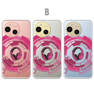 AQUOS sense9 カバー クリア アクオスセンス9 ケース aquossense9 スマホケース クリア 音楽 ヘッドホン おしゃれ かわいい かっこいい ヘッドフォン アクオスシーズン9 スマホカバー あくおすせん