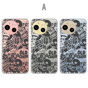 AQUOS sense9 カバー クリア アクオスセンス9 ケース aquossense9 スマホケース クリア ストリート hiphop ヒップホップ 柄 OLD SCHOOL かっこいい おしゃれ アクオスシーズン9 スマホカバー あくおすせん