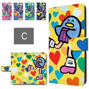 AQUOS sense9 ケース 手帳型 カメラ穴搭載 スマホケース ギャルペンギン ビッグラブ ペンギン柄 かわいい aquossense9 手帳型ケース アクオスセンス9 ケース スマホカバー AQUOSsense9 あくおすせんす9