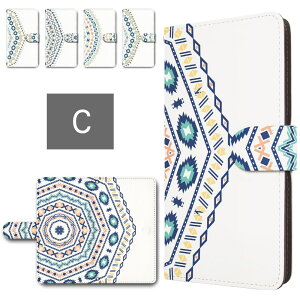 Xperia 10 VII ケース 手帳型 カメラ穴搭載 スマホケース ネイティブ柄 民族柄 かわいい 冬 ウィンター 寒色 xperia10vii 手帳型ケース エクスペリア10vii エクスペリア10 マーク7 マークセブン えくす
