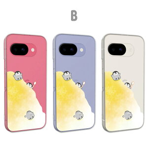 Google Pixel9a カバー クリア グーグルピクセル9a ケース pixel9aケース スマホケース クリア ペンギン イラスト かわいい かき氷 アニマル どうぶつ ぺんぎん グーグルピクセル9aケース googlepixel9a