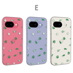 Google Pixel9a カバー クリア グーグルピクセル9a ケース pixel9aケース スマホケース クリアケース 猫モチーフ ネコ ねこ 総柄 かわいい おしゃれ キャット 透明 グーグルピクセル9aケース googlepixe