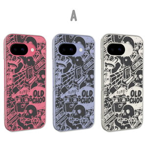 Google Pixel9a カバー クリア グーグルピクセル9a ケース pixel9aケース スマホケース クリア ストリート hiphop ヒップホップ 柄 OLD SCHOOL かっこいい おしゃれ グーグルピクセル9aケース googlepixel9a