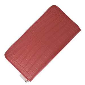 長財布 クロコダイル メンズ レディース 一枚革 センター取り 財布 ワニ革 本革 本物 ラウンドファスナー グリーン 緑 イエロー 男女兼用 金運 風水 記念日プレゼント 男女兼用 ペア 送料無