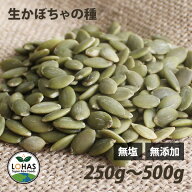 パンプキンシード（生・かぼちゃの種） 250g・500g 無塩 無油 無添加 塩不使用 油不使用 食用 非常食 保…