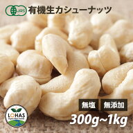 オーガニック カシューナッツ 【生カシューナッツ 300g 500g 1kg】 無添加 有機JAS 無塩 無油 酵素 ダイ…