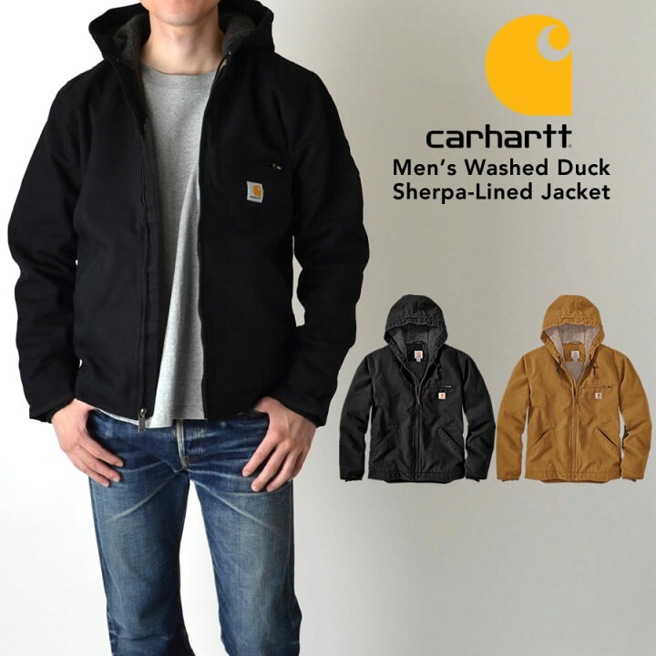 楽天市場】Carhartt カーハート104392 WASHED DUCK SHERPA-LINED 