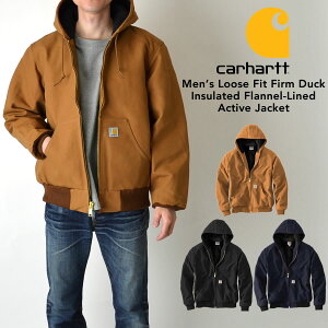 �y���Ԍ��芄�����N�[�|���z�z���I�zCarhartt �J�[�n�[�g J140 DUCK QUILTED FLANNEL-LINED JACKET �A�N�e�B�u�W���P�b�g �p�[�J�[ �A�E�^�[ �A���J�W ���[�N