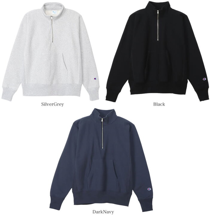 楽天市場】Champion チャンピオン REVERSE WEAVE HALF ZIP SWEAT SHIRT 