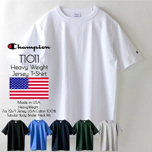 Champion �`�����s�I�� T1011 �e�B�[�e���C���u�� ���� T�V���c MADE IN USA �w���B�[�E�G�C�g �č��� C5-B301