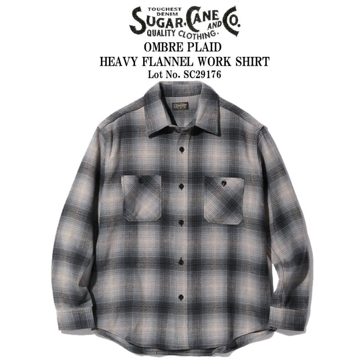 楽天市場】SUGAR CANE シュガーケーン OMBRE PLAID HEAVY FLANNEL WORK 