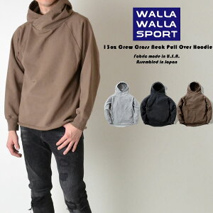 WALLA WALLA SPORT ���������X�|�[�c 13oz CROSS NECK PULL OVER HOODIE �N���X�l�b�N �X�E�F�b�g�p�[�J�[ ���n