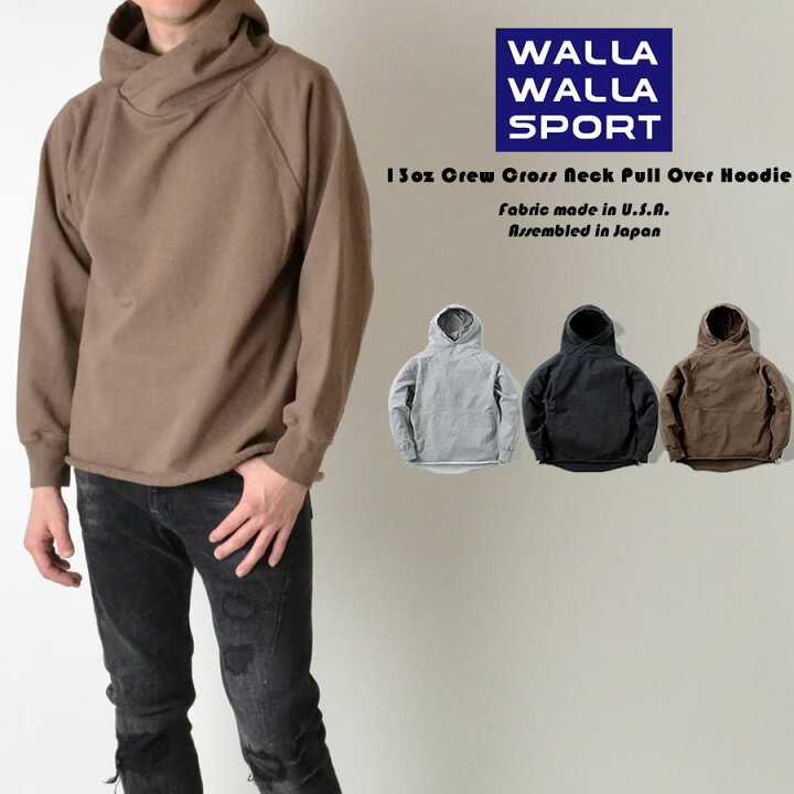 楽天市場】WALLA WALLA SPORT ワラワラスポーツ 13oz CROSS NECK PULL 