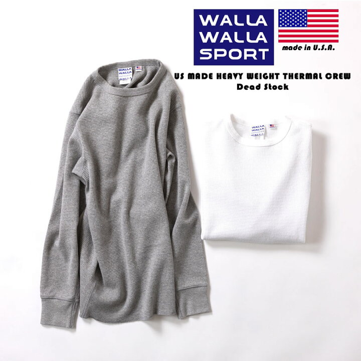 楽天市場】WALLA WALLA SPORT ワラワラスポーツ US MADE THERMAL CREW 
