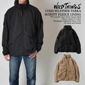 WILDTHINGS ���C���h�V���O�X COLD WEATHER PARKA SCHOTT FLEECE LINING �R�[���h�E�F�U�[�p�[�J�[�V���b�g�t���[�X���C�j���O WT24108SN