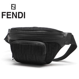 【FENDI】フェンディ 7VA483 AA3X F0GXN　ボディバッグ ウエストポーチ　ウエストバッグ　メンズ　ブラック　BLACK　ベルトバッグ　クロスボディ　ナイロン