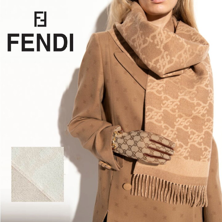 楽天市場】【FENDI】フェンディ FXT324 AHRF カシミア混マフラー 