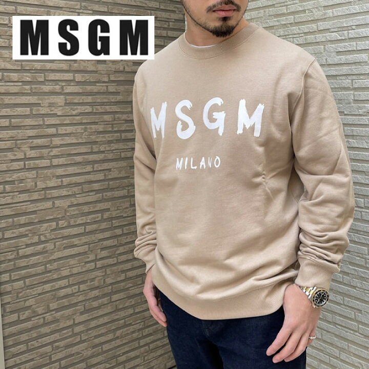 楽天市場】【MSGM】エムエスジーエム 3340MM513 227799 BEIGE 24 ロゴ  