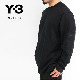 【Y-3】 ワイスリー adidas アディダス YOHJI YAMAMOTO H44788 LONG SLEEVE TEE 長袖Tシャツ クルーネック ロンT 丸首 ロゴ