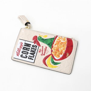 ��ANYA HINDMARCH �A�j���n�C���h�}�[�` �J�[�h�P�[�X 5050925182911 Anya Brands Zip Card Case Cornflakes in Shiny Capra �J�[�h���� �W�b�v�R�C���P�[�X ���K���� ���U�[ �M�t�g �v���[���g �u�����h