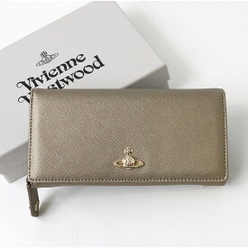 Vivienne Westwood ヴィヴィアン ウエストウッド 51060025-L001N VICTORIA CLASSIC LONG WALLET 長財布 カード多数収納 小銭入れあり メタルオーブ プレゼント ギフト ブランド