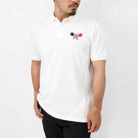 MONCLER モンクレール メンズポロシャツ 8A00009 SS POLO 半袖 白 ロゴパッチ 襟 父の日ギフト プレゼント2024father