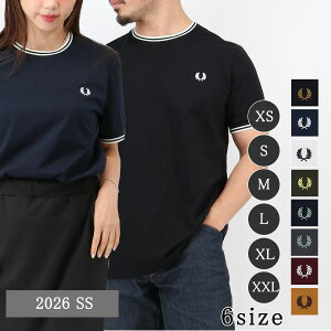��FRED PERRY �t���b�h�y���[ T�V���c M1588 TWIN TIPPED T-Shirt �c�C�� �e�B�b�v�h SS TEE ���� �N���[�l�b�N �����Y ���f�B�[�X ���j�Z�b�N�X �j�����p ���S�h�J �u�����h�ycp_0703�z