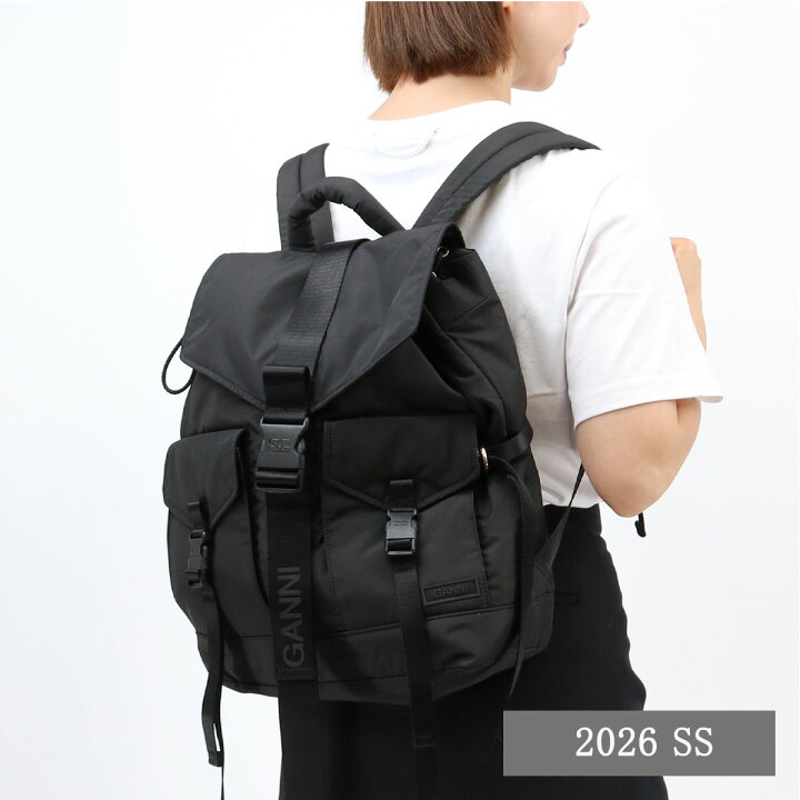 楽天市場】□GANNI ガニー バックパック Recycled Tech Backpack A4755 