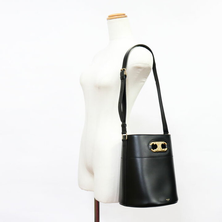 楽天市場】【CELINE】セリーヌ 19304 BLACK / BUCKET MAILLON TRIOMPHE 