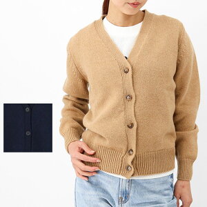 A.P.C APC �A�[�y�[�Z�[ ���f�B�[�X�J�[�f�B�K�� WVAWI F22192 Ama Cardigan DARK NAVY �l�C�r�[ CAB CAMEL �L������ �E�[�� V�l�b�N �{�^�� ���u �ʊw �j�b�g �u�����h