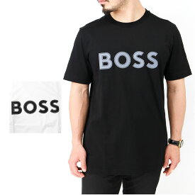 HUGO BOSS ヒューゴ ボス ボスコレクション 50506344 メンズロゴプリントTシャツ 半袖 コットンジャージー レギュラーフィットTシャツ SS TEE クルーネック カットソー