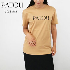PATOU パトゥ　JE0299999105C CHESTNUT レディースロゴTシャツ ESSENTIAL PATOU T SHIRT コットン SS TEE クルーネック 半袖 カットソー