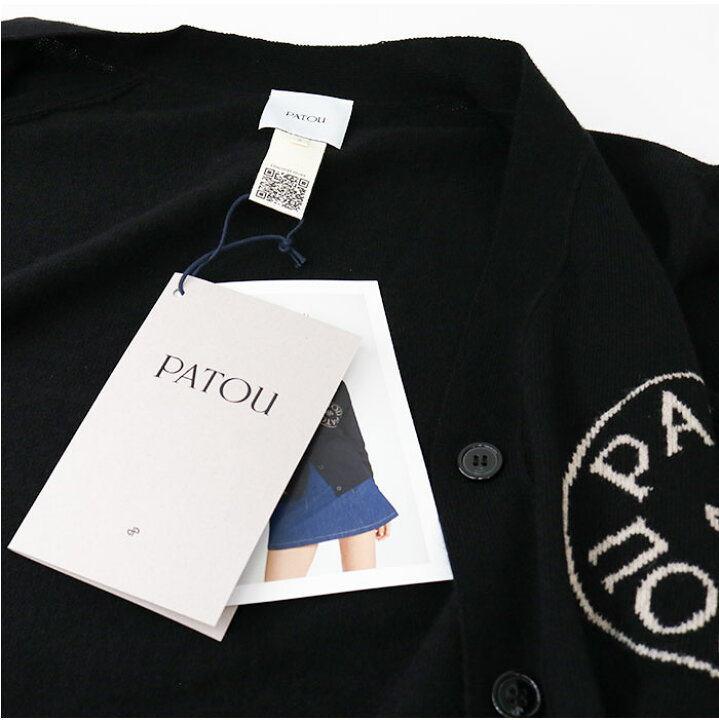 楽天市場】◇【PATOU】パトゥ ロゴカーディガン KN120 8041 999B  