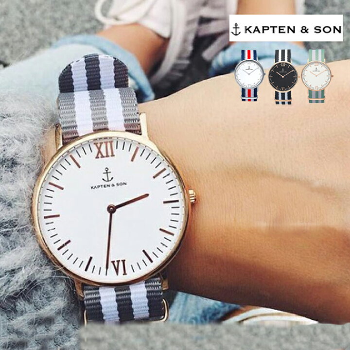 楽天市場】【KAPTEN&SON】キャプテンアンドサン 40mm ナイロンベルト 