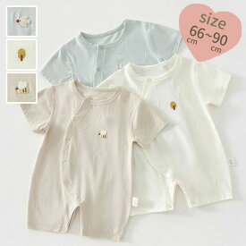 ロンパース 半袖 ベビー服 韓国 モダール 女の子 男の子 夏 肌着 カバーオール キッズ 子供服 新生児 赤ちゃん おしゃれ 可愛い ルーム