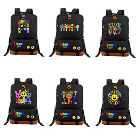 22色新品 Sprunki スプランキー レジェンド ゲームの周りランドセル学生バックパックギフト子供通学バッグ通勤 通学 おしゃれ 軽量 か