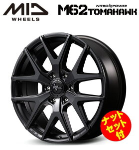 �y���������E������z�y�i�b�g�Z�b�g�t�z�y�z�C�[��4�{�z�}���J�T�[�r�X MID NITROPOWER M62 TOMAHAWK M62 �g�}�z�[�N 17�C���` 6.5J �C���Z�b�g48 6�� P.C.D. 139.7 �o�����u���b�N NV350�L�����o��