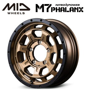 �y���������E������z�y�z�C�[��4�{�zMID NITROPOWER M7 PHALANX M7 �t�@�����N�X 16�C���` 5.5J �C���Z�b�g20 5�� P.C.D. 139.7 �}�b�g�u�����Y/�����u���b�N �W���j�[ JB23W JB64W