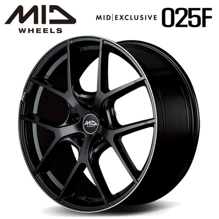 楽天市場】【送料無料・代引き可】【ホイール単品1本】MID RMP 025F 19 