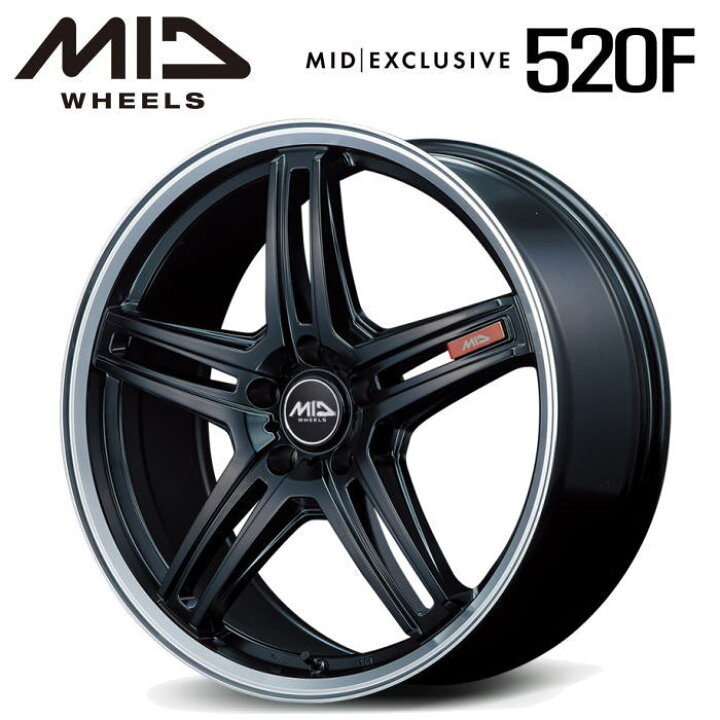 楽天市場】【送料無料・代引き可】【ホイール4本セット】MID RMP 520F 