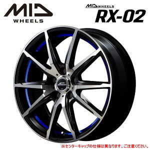 �y���������E������z�y�z�C�[���P�i1�{�zMID WHEELS RX-02 18�C���` 7J �C���Z�b�g48 5HOLE P.C.D. 114.3 �u���b�N�|���b�V��/�A���_�[�J�b�g�u���[