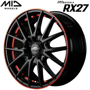 �y���������E������z�y�z�C�[���P�i1�{�zMID WHEELS RX27 17�C���` 7J �C���Z�b�g48 5HOLE P.C.D. 114.3 �u���b�N/�������A���_�[�J�b�g�|���b�V���{���b�h�N���A�\