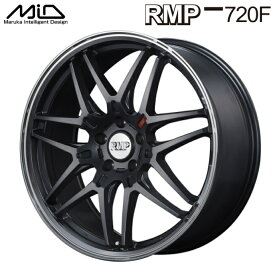 【送料無料・代引き可】【ホイール単品1本】マルカサービス MID RMP 720F 19インチ 8J インセット42 5穴 PCD 114.3 セミグロスガンメタ/リムポリッシュ