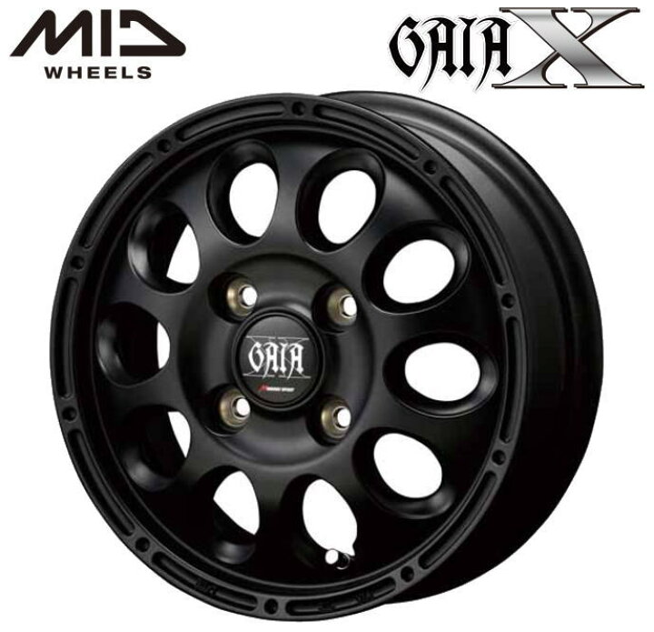 楽天市場】【送料無料・代引き可】【ホイール4本セット】MID GAIA X 