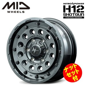 �y���������E������z�y�i�b�g�Z�b�g�t�z�y�z�C�[��4�{�zMID NITRO POWER H12SHOTGUN TACTICAL EDITION 16�C���` 6.5J �C���Z�b�g38 6�� P.C.D. 139.7 �K�����^���V���o�[ 200�n�n�C�G�[�X ���W�A�X�G�[�X �{