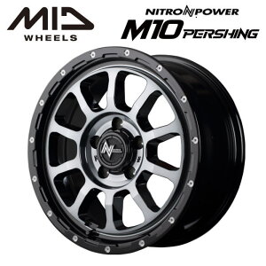 �y���������E������z�y�z�C�[���P�i1�{�zNITRO POWER M10 PERSHING S M10�p�[�V���OS�@16�C���` 7J �C���Z�b�g40 5�� PCD 114.3 �u���b�N/DC+�}�V�j���O/�u���b�N�N���A
